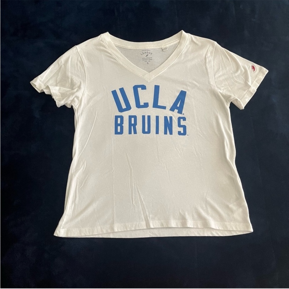 UCLA Bruins White V-Neck T-Shirt
